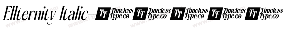 Ellternity Italic字体转换